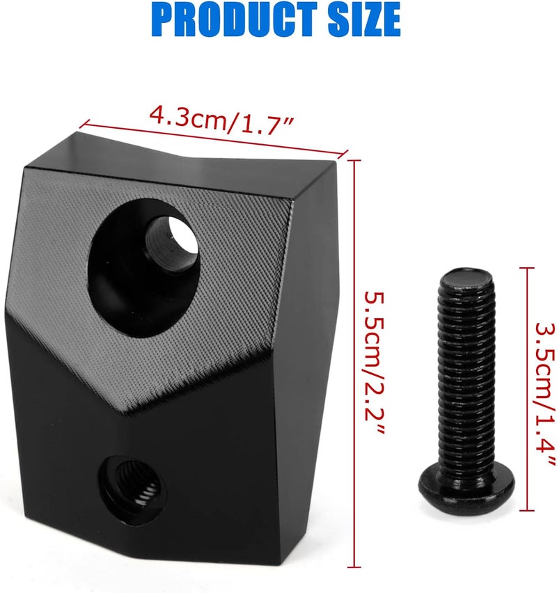 psler Aluminum 1-1/4" Gauge Riser for 2019-2025 Can-Am Ryker 600 900 Rally Sport, Black - Image 2